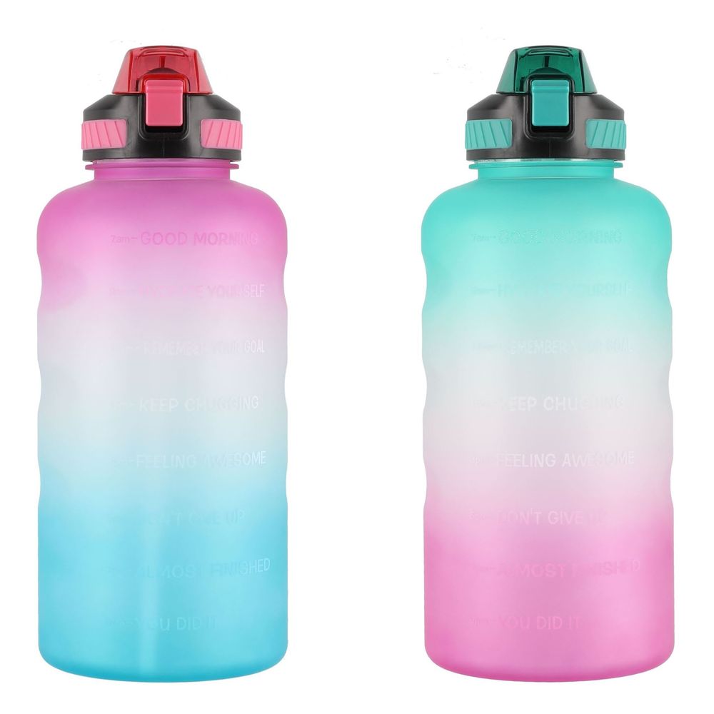 Motivasjonsflaske drikkeflaske 3800 ml - Assorterte farger