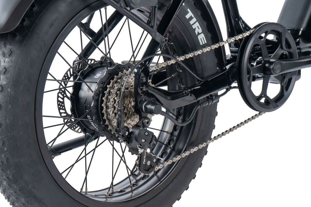 Fatbike Cody 20 Sammenleggbar Elsykkel Sort edition