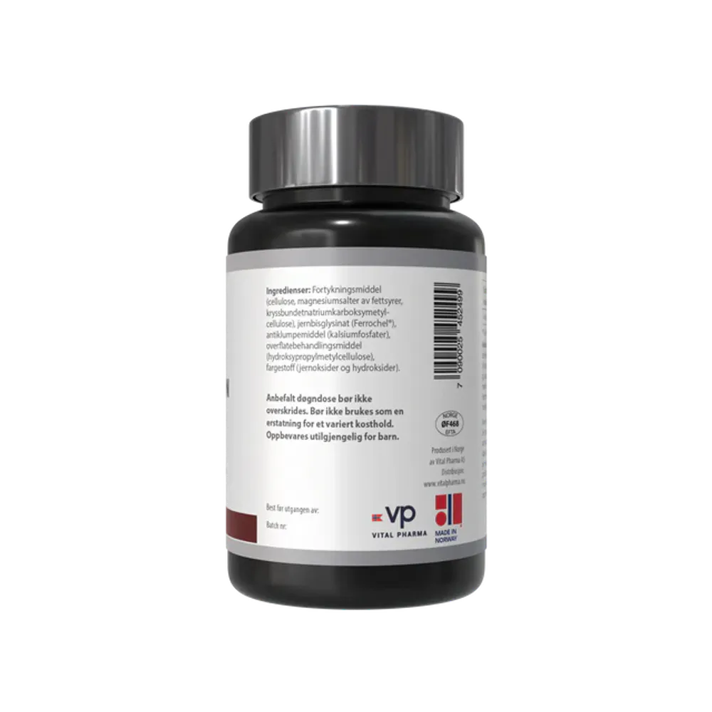 Gentle Iron – aminobundet jern, 90 tabletter