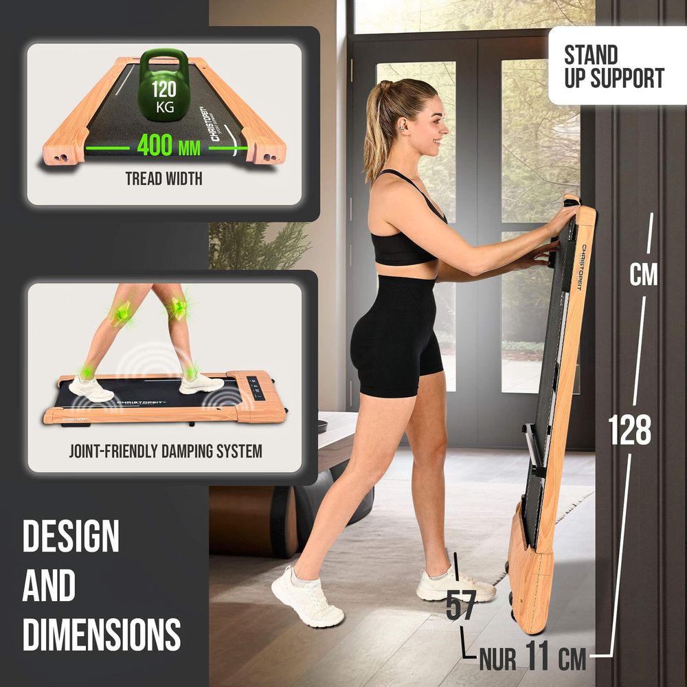 Walking Pad 4.2 – Stillegående tredemølle i trelook