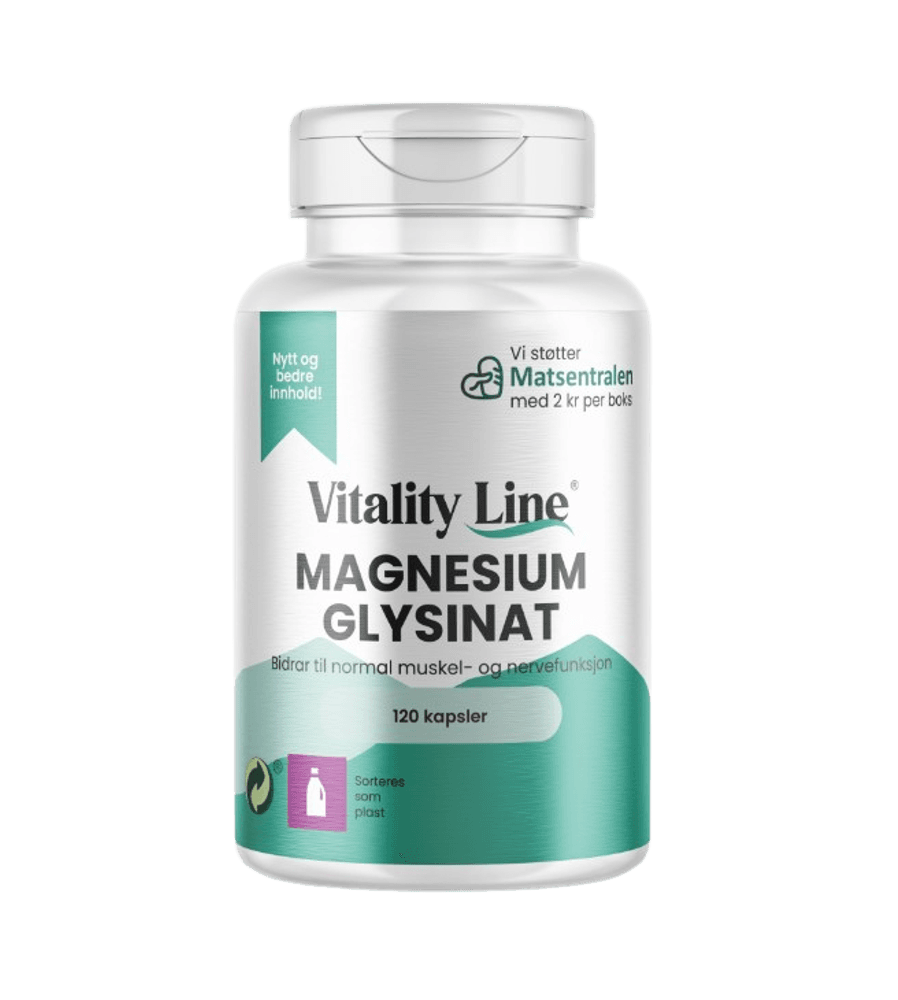 Vitality Line Magnesium Glysinat - 120 kapsler