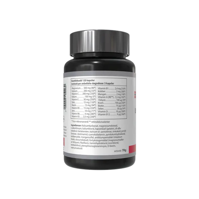 Hovedbilde Unique Complex multivitamin – 120 kapsler