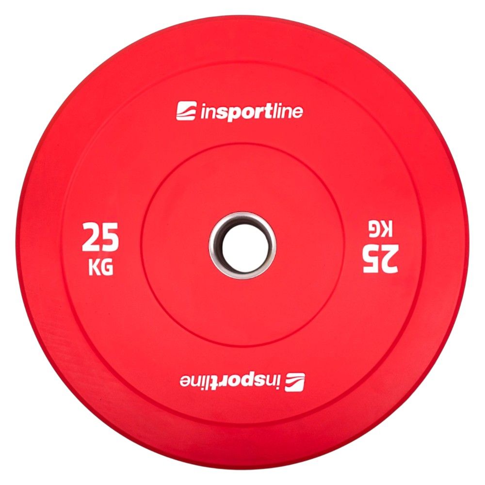 Vektskivesett Bumper Plates 50 mm inSPORTline Go 150 kg (10 stk.)